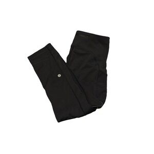 Lululemon Women's Size 6 Black High Waisted Cropped Pull On Leggings